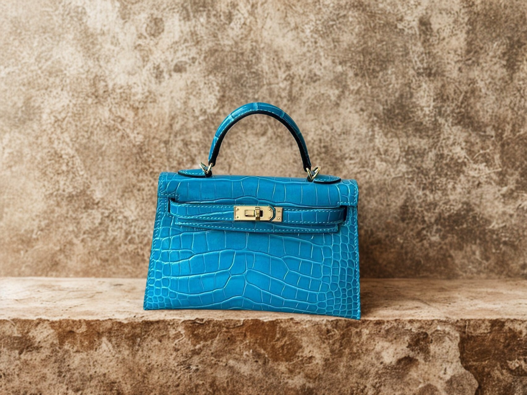 LE SOLÉNA CROCO BLEU